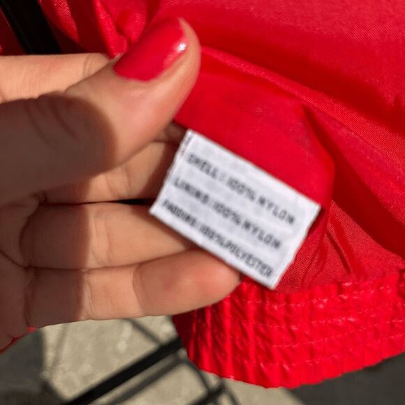 Vintage Red White Blue Nylon Puffer Vest & Jacket 70s-80s Brite N Sassy M - Picture 11 of 11